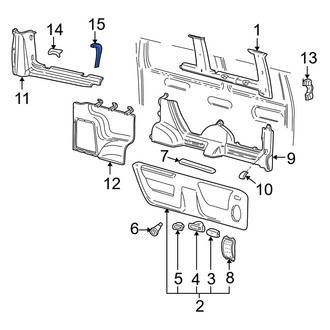 Ford OE - Rear Interior Quarter Panel Trim Panel