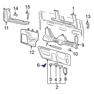Ford OE - Front Center Left Quarter Panel Trim Cap