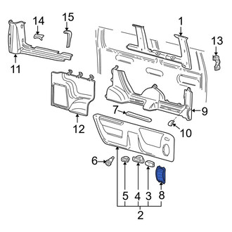 Ford OE - Rear Left Speaker Cover