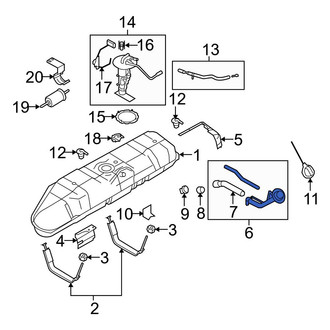 Ford OE - Fuel Tank Filler Neck