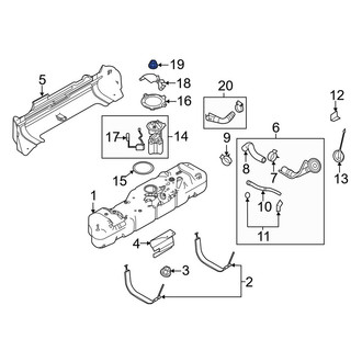 Ford OE - Fuel Pump Shield Nut