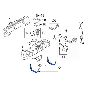 Ford OE - Fuel Tank Strap