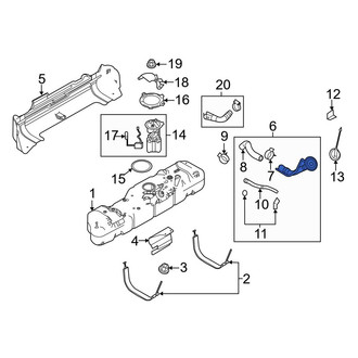 Ford OE - Fuel Filler Hose