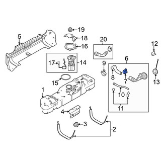 Ford OE - Fuel Filler Hose Clamp
