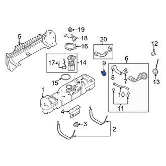 Ford OE - Fuel Filler Hose Clamp