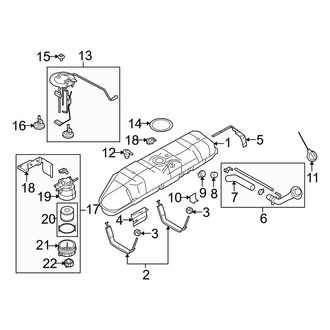 Ford OE - Fuel System Components (Extended Cargo Van / Standard Cargo Van / Standard Passenger Van 6.0L)