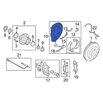 Ford OE - Rear Brake Backing Plate