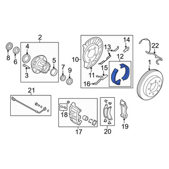Ford OE - Rear Parking Brake Shoe