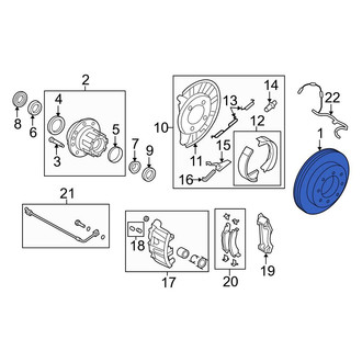 Ford OE - Rear Disc Brake Rotor