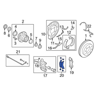 Ford OE - Rear Disc Brake Pad Set