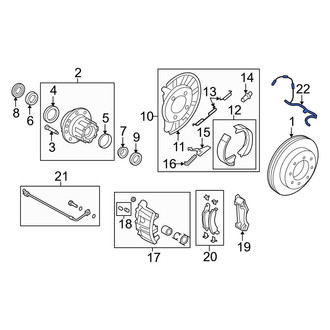 Ford OE - Rear Right ABS Wheel Speed Sensor