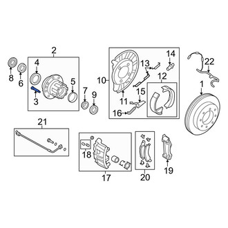 Ford OE - Rear Wheel Lug Stud
