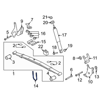 Ford OE - Leaf Spring Bolt