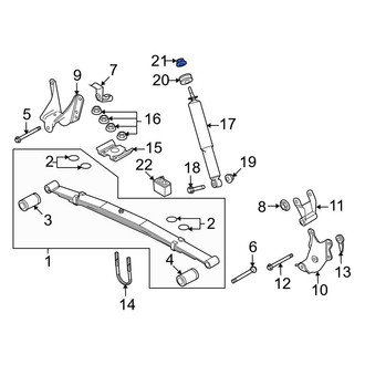 Ford OE - Upper Suspension Shock Absorber Nut