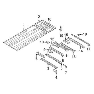 Ford OE - Rear Body & Floor - Rear Floor & Rails (Rear Floor)