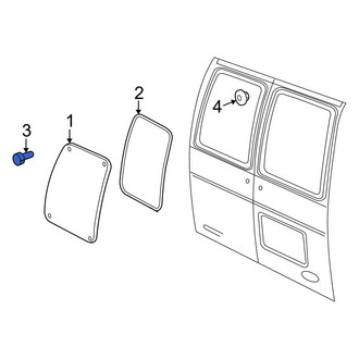 Ford OE - Rear Door Glass Bolt