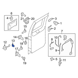 Ford OE - Rear Right Door Check Bracket