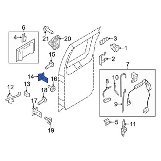 Ford OE - Rear Right Lower Door Hinge