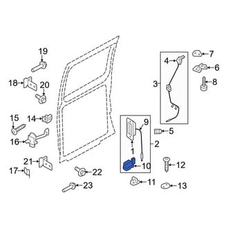 Ford OE - Front Right Door Latch Assembly