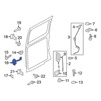 Ford OE - Rear Left Door Check