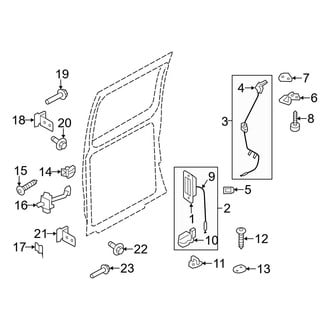 Ford OE - Back Door - Lock & Hardware (Driver Side)