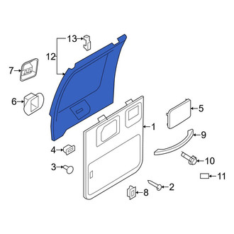 Ford OE - Center Front Door Window Molding