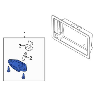 Ford OE - License Plate Light Assembly