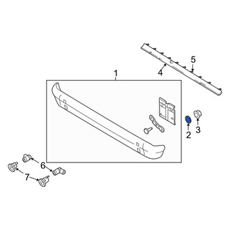 Ford OE - Bumper Face Bar Nut