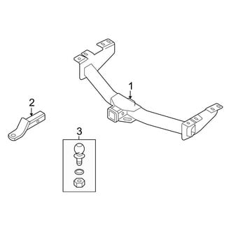 Ford OE - Rear Bumper - Trailer Hitch Components (Step Type)