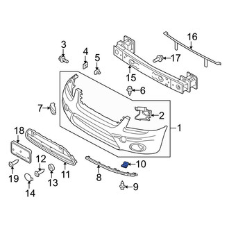 Ford OE - Radiator Support Panel Reinforcement Screw