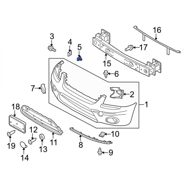 Bumper Cover Retainer