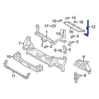 Ford OE - Front Left Upper Radiator Support Air Deflector