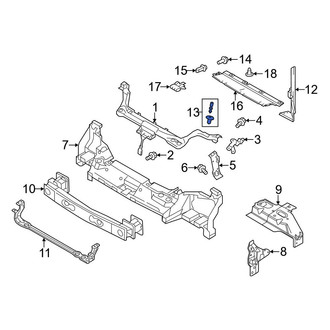 Ford OE - Lower Radiator Support Air Deflector Clip