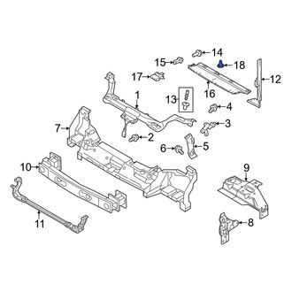 Ford OE - Lower Radiator Support Air Deflector Clip