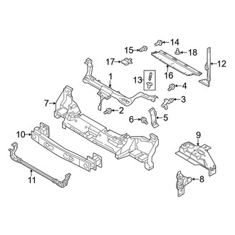 Ford OE - Radiator Support (Gas)