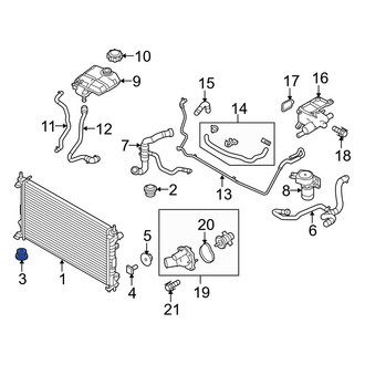 Ford OE - Radiator Insulator