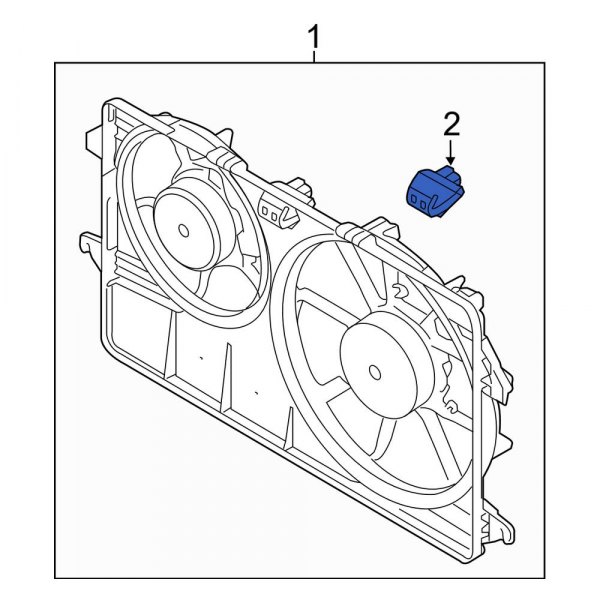 Ford OE 96FZ9A819A Engine Cooling Fan Resistor