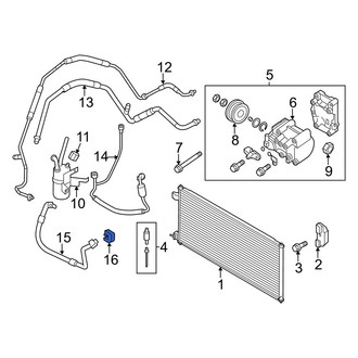 Ford OE - A/C Refrigerant Line Clip