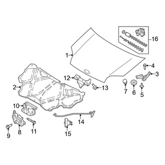 Ford OE - Hood & Components (Gas)