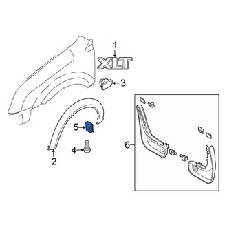 Ford OE - Wheel Arch Molding Nut
