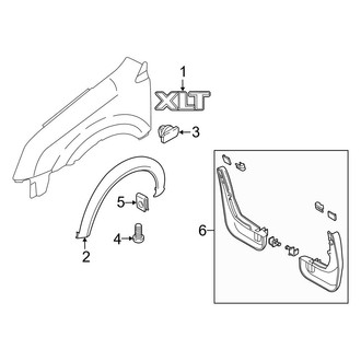 Ford OE - Fender - Exterior Trim (XL / XLT / XLT Premium)