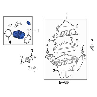 Ford OE - Engine Air Intake Hose