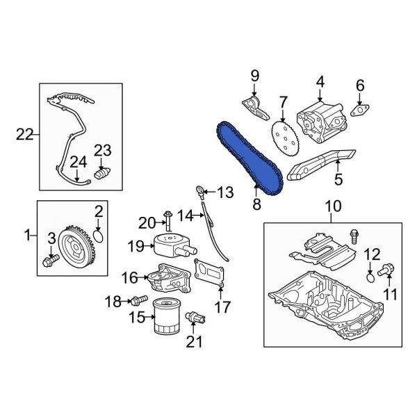 Engine Oil Pump Chain