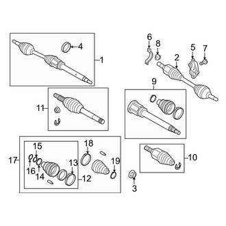 Ford OE - Front Suspension - Drive Axles