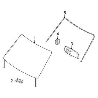 Ford OE - Windshield Glass (Gas)
