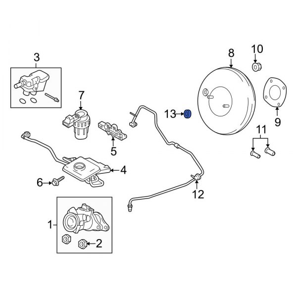 Power Brake Booster Grommet