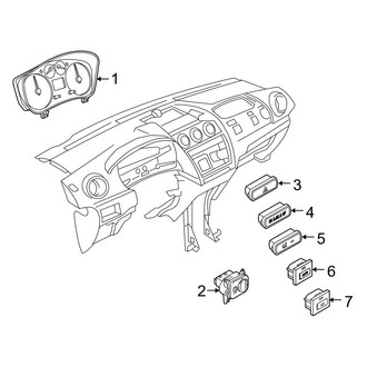 Ford OE - Instrument Panel - Cluster & Switches (Gas)