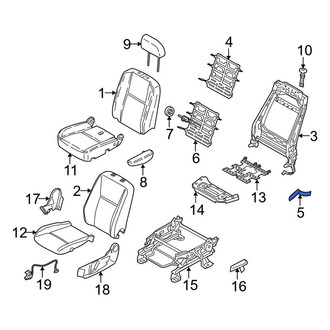 Ford OE - Front Left Seat Back Recliner Adjustment Handle
