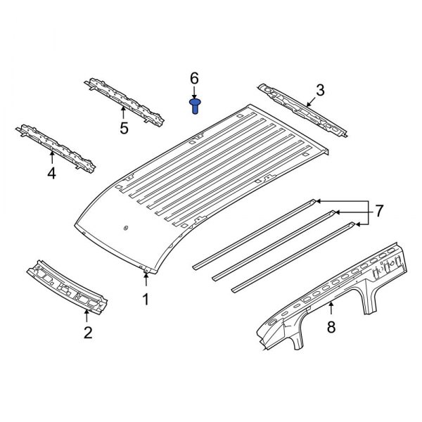 Roof Bow Rivet