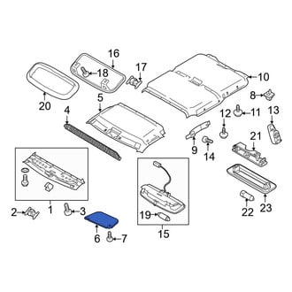 Ford OE - Left Sun Visor
